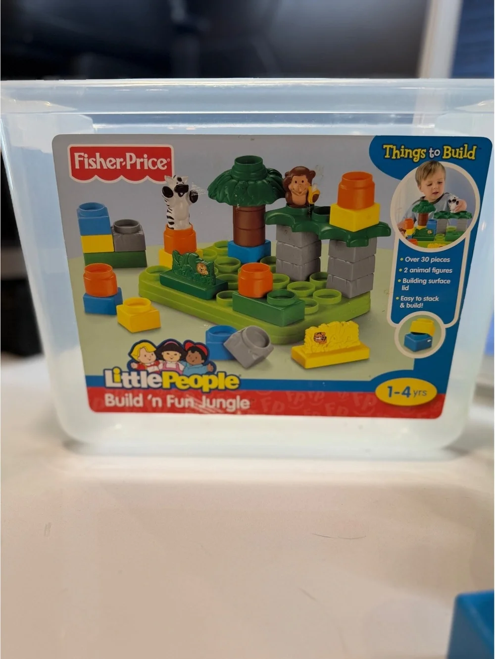 2007 Fisher-Price Little People Build 'n Fun Jungle Building Blocks Set